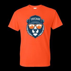 Orange Chicago Bears T-Shirt